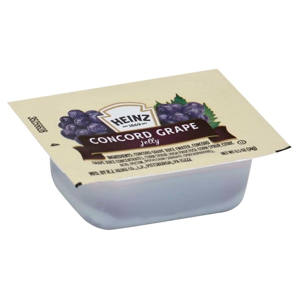 Heinz Heinz Single Serve Jelly Grape .5 oz. Cup, PK200 10013000542101 - main